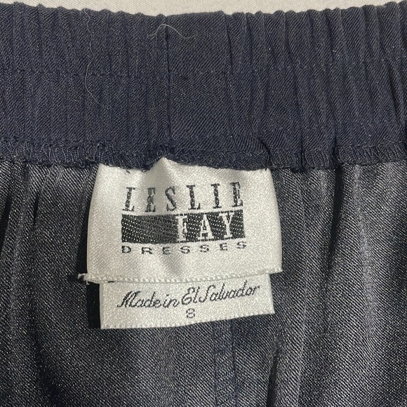 Leslie Fay size 8 ladies blue/green skirt & jacket vintage - Picture 5 of 9